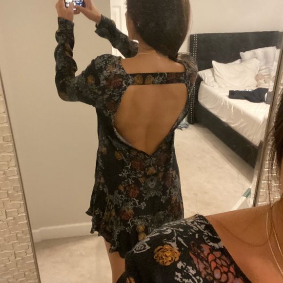 Free People Open Back Flowy dress - Picture 4 of 6